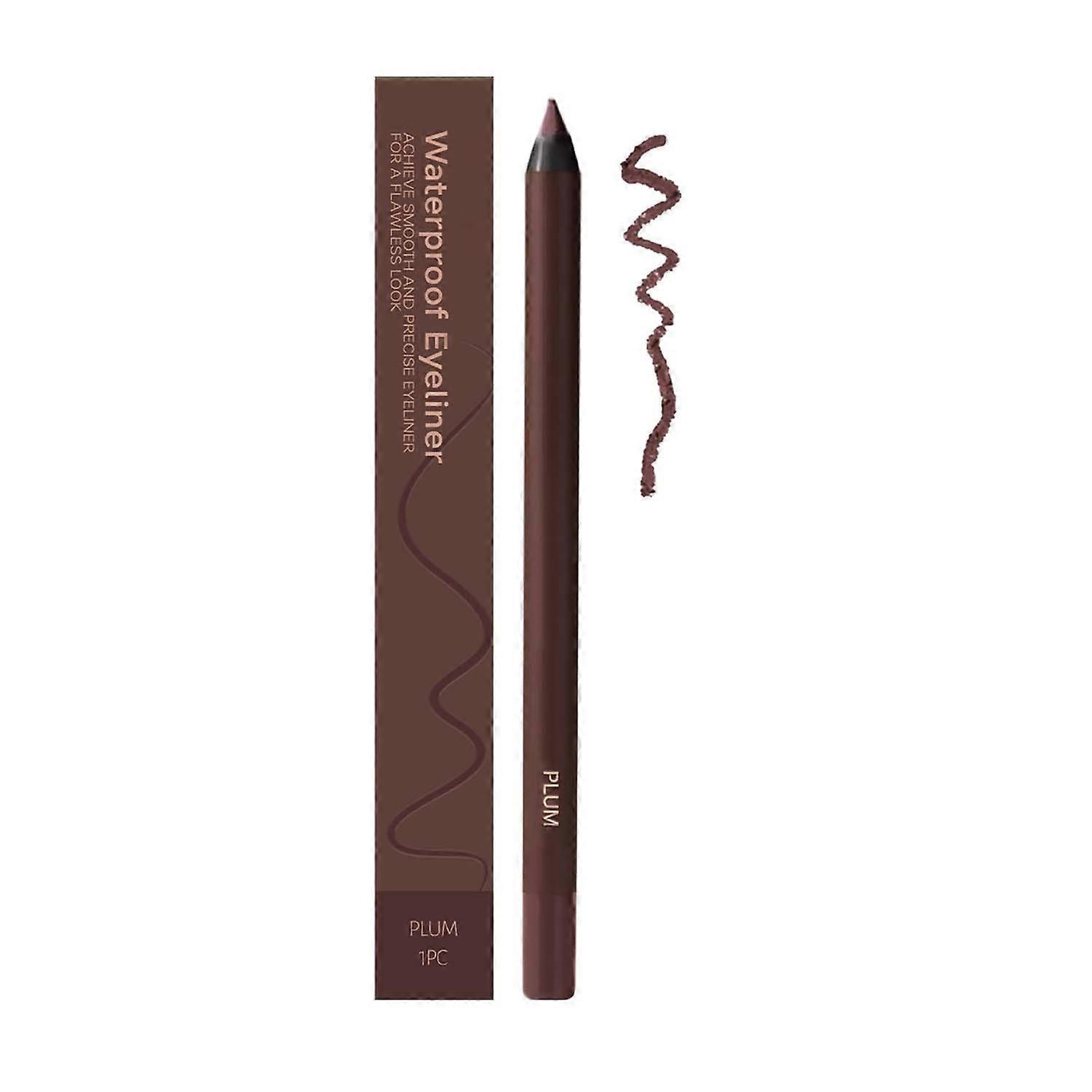 Waterproof Eyeliner Duo 2 in 1 Eyeliner and Brow Pencil 24Hr Smudge Resistant Plum and Chocolate