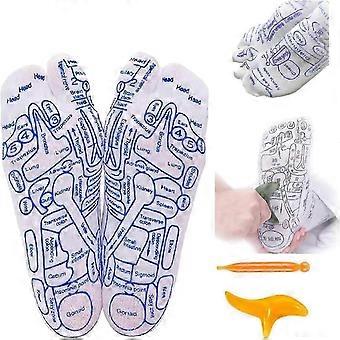 Reflexology Massage Socks with Trigger Point Therapy and Included Acupressure Pen - Foot Pain Relief and Relaxation
