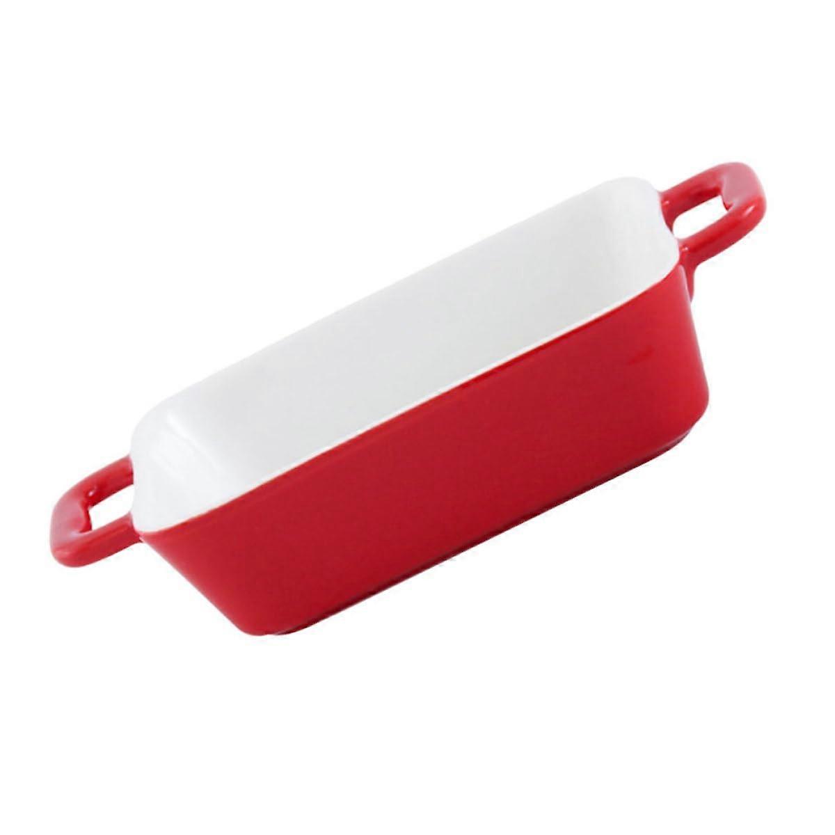 Rectangular Ceramic Baking Dish Oven Safe Durable Bakeware for Even Heat Distribution and Easy Cleaning