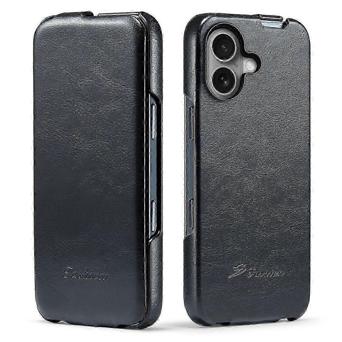 For iPhone 17 Case Vertical Flip PU Leather + PC Phone Cover