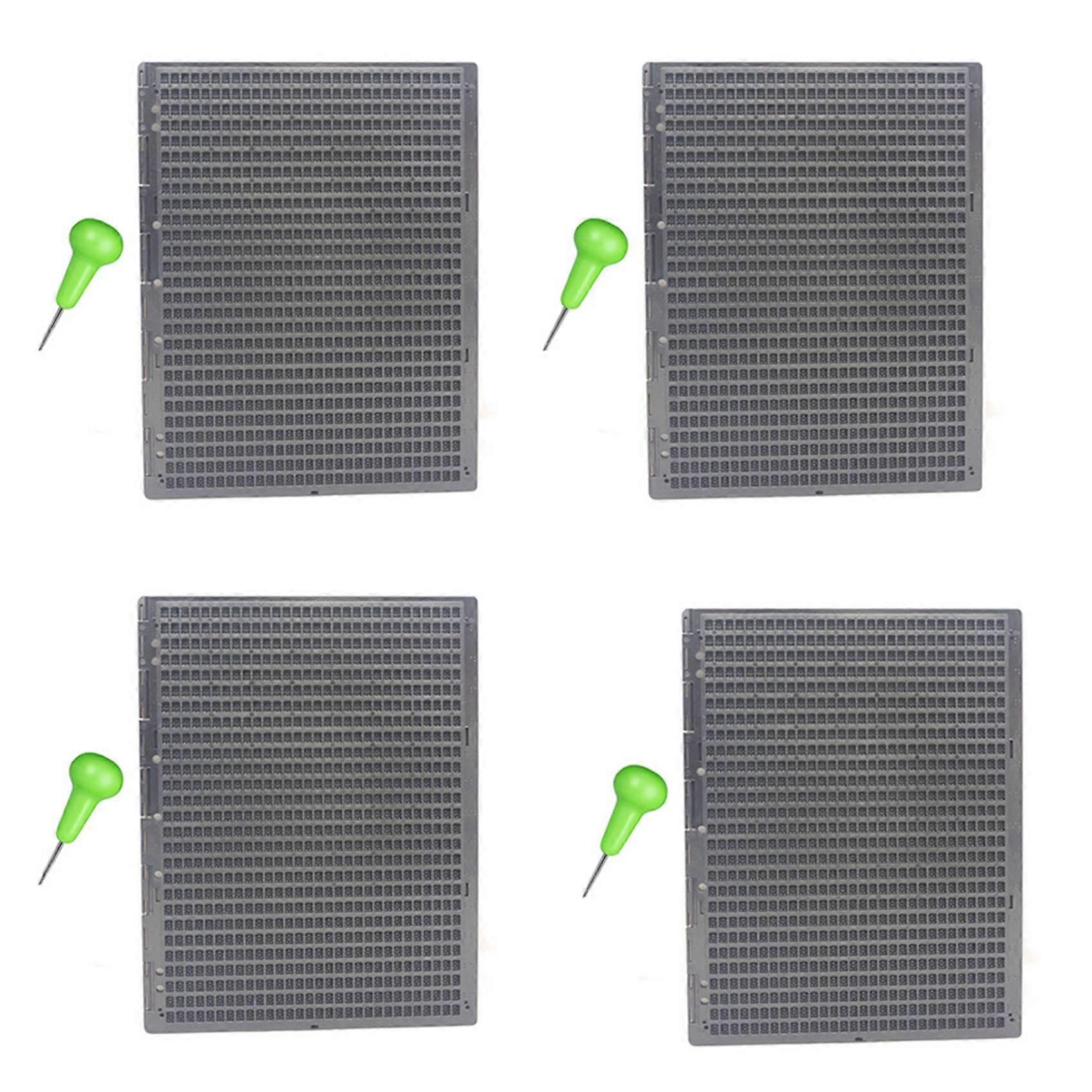4X 27 Lines and 30 Grids Practical School Plastic Braille Portable Writing Board with Stylus