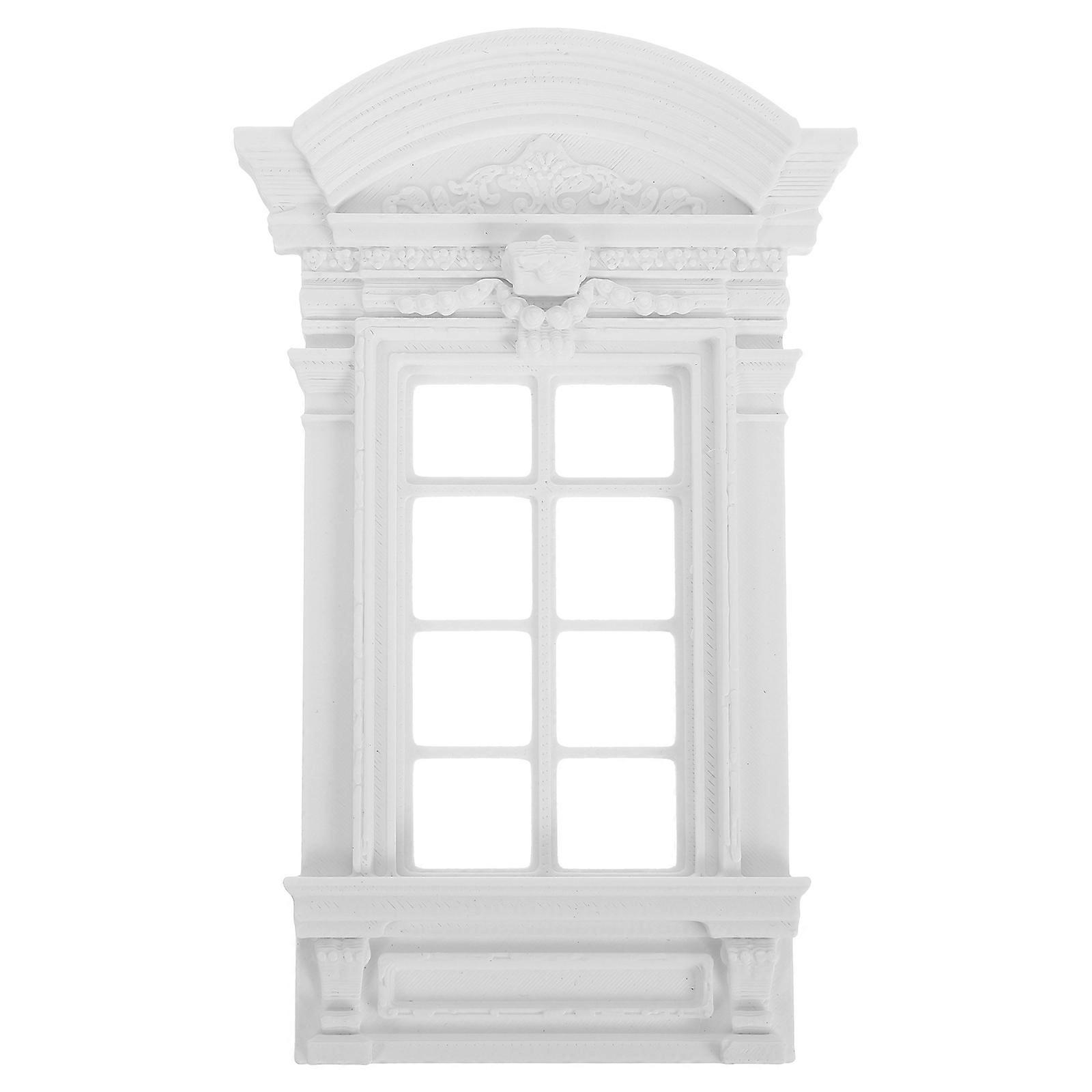 Dollhouse Window Frame Elegant European Design for Replacement