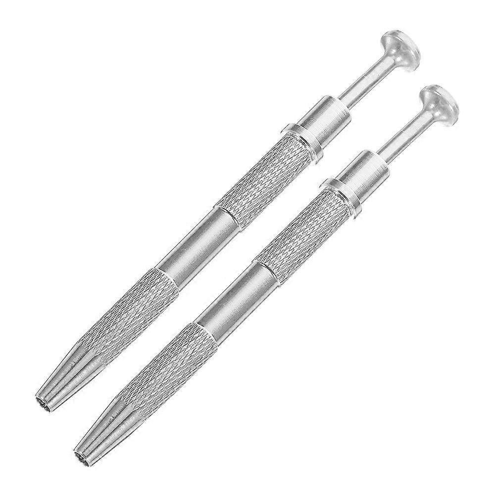 Black Aluminum Jewelry Pickup Tool for Clipping Chip with 4-Claw Spring Assisted Extractor 2pcs