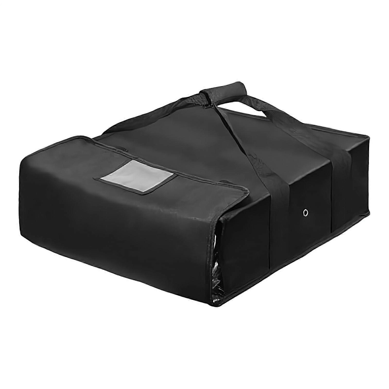 Pizza Delivery Bag with TripleLayer Heat Insulation, Waterproof Foldable Tote, 65lb Capacity