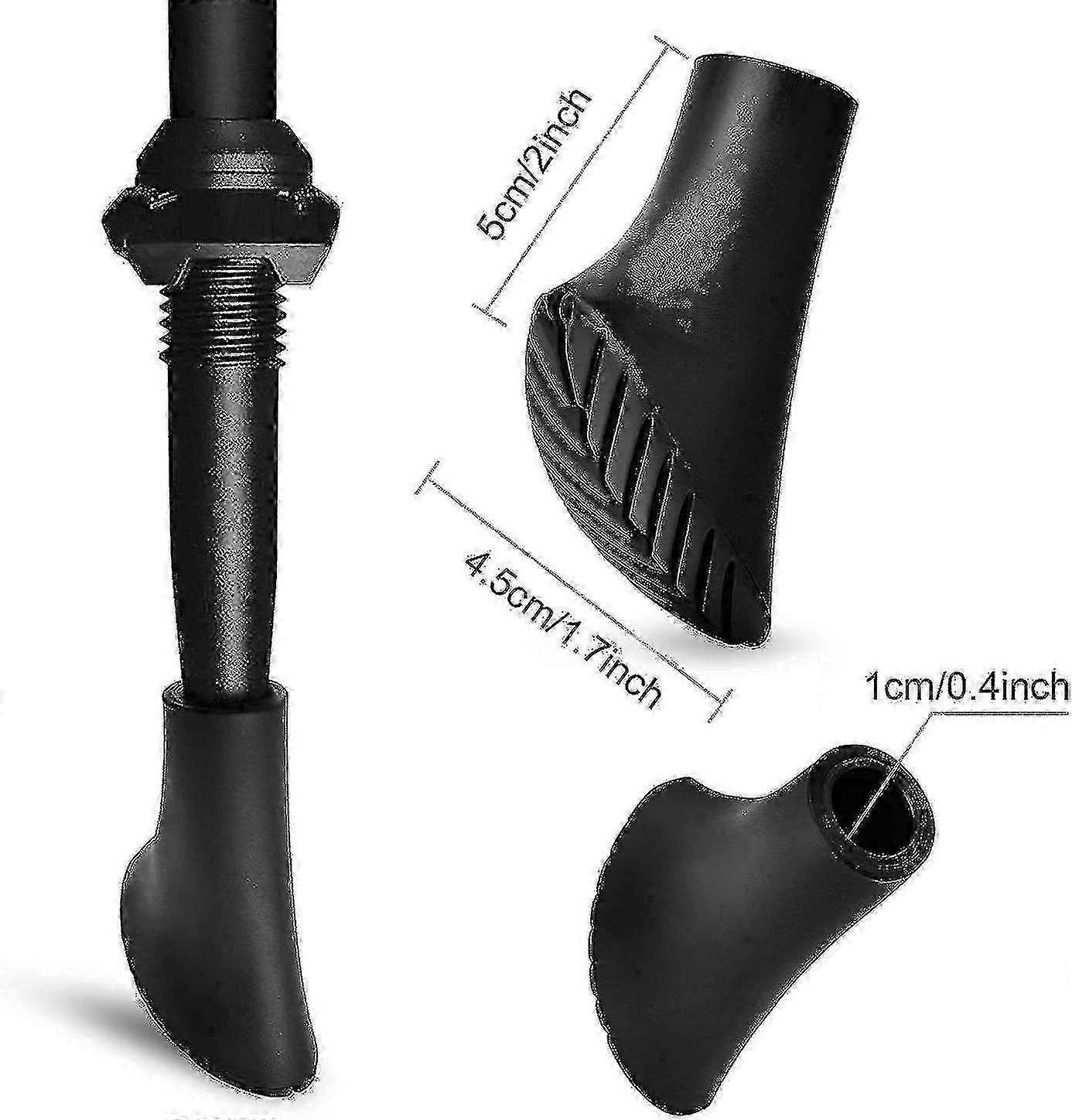 Nordic Walking Pole Tips, 12pcs/6pair Replacement Rubber Tips For Nordic Wa 2025