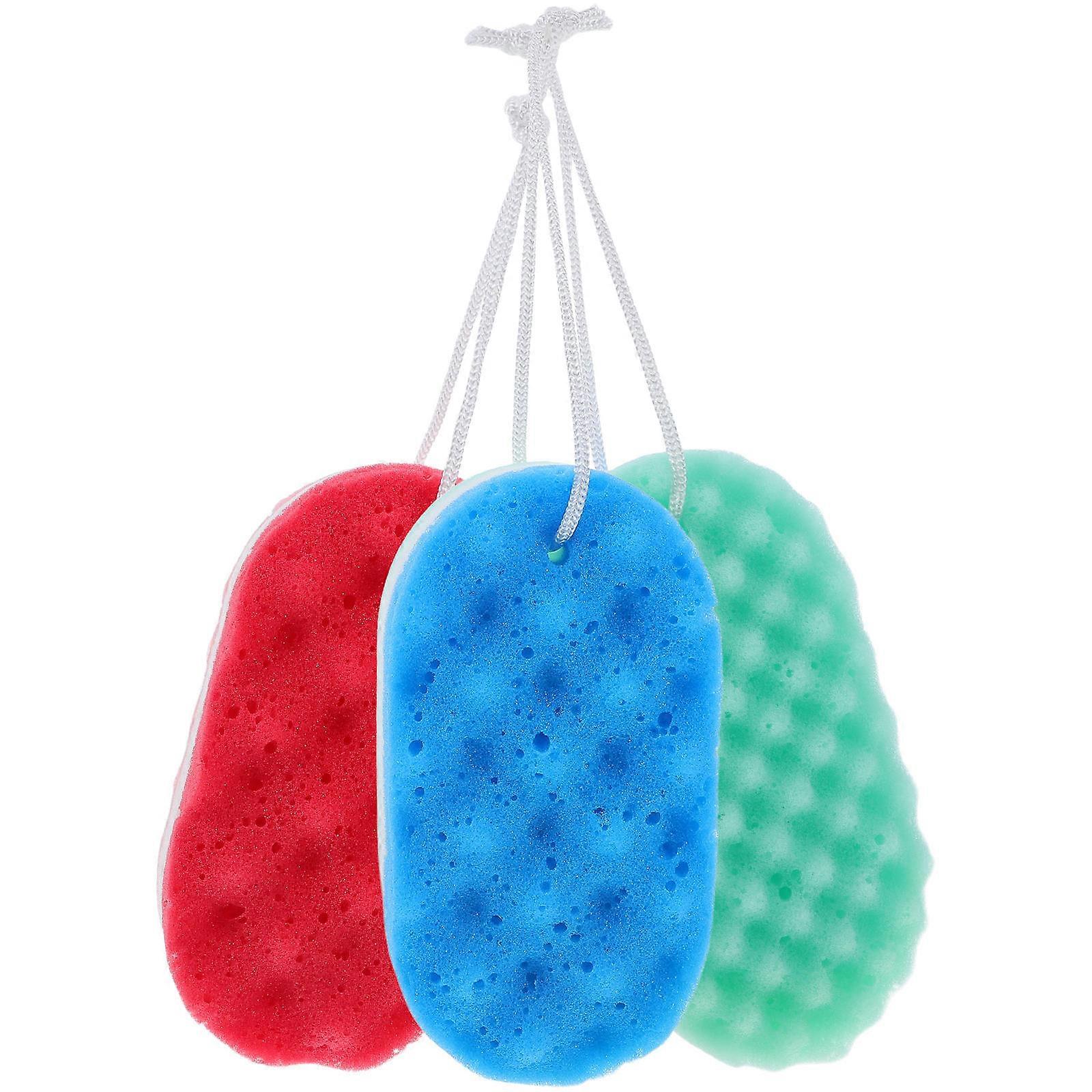 Exfoliating Sponge Bath Sponge for Bath 12Pcs Double-Sided Use