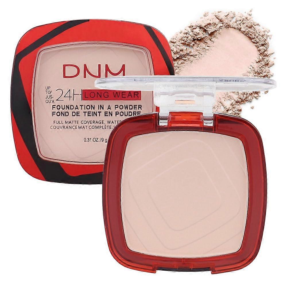 Waterproof Powder Foundation Oil  Medium to Full Coverage Matte Finish Vegan Compact 03