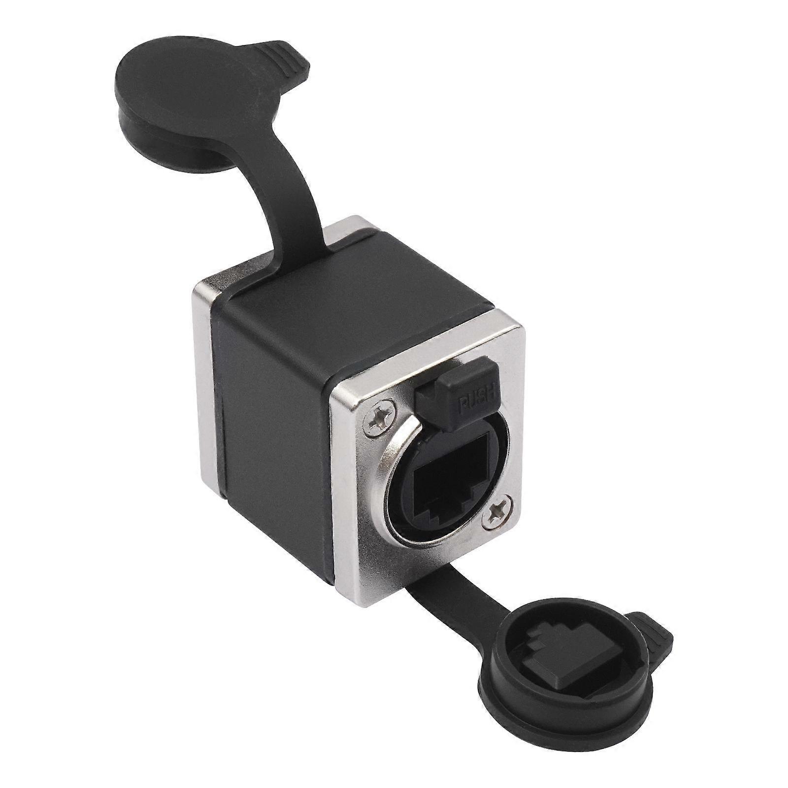 KNZ63YS RJ45 Network Cable Female to Female Short Adapter with Locking Function