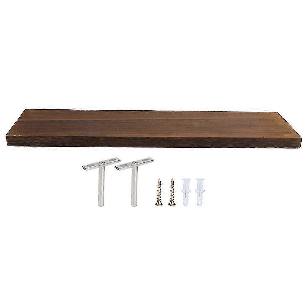 Wall-Mounted Floating Shelf, Wooden Storage Rack