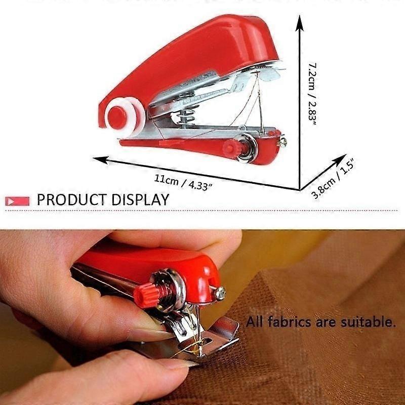 Manual Sewing Machine Mini Sewing Machine Pocket Manual Creative Portable Multifunctional Sewing Machine (Random Color)