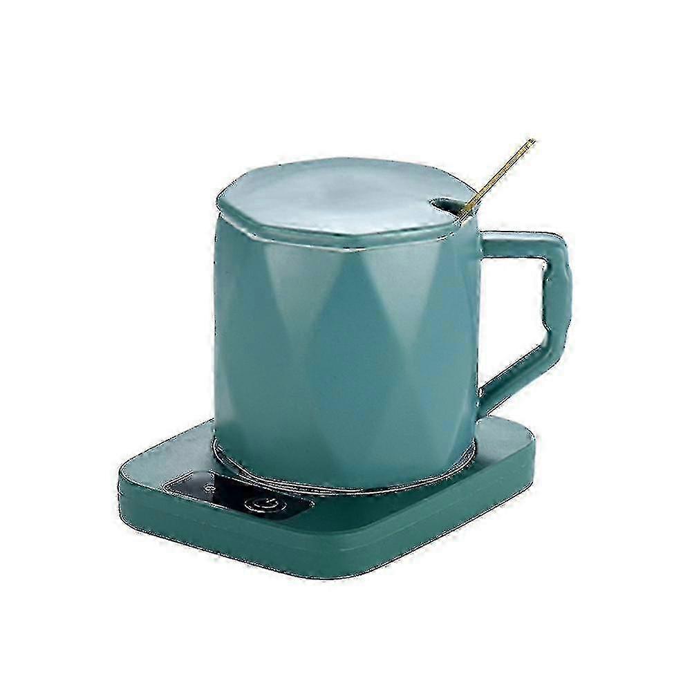 Adjustable Mug Warmer for Coffee Tea Milk, Cup Heater Mat with Temperature Control, EU Plug