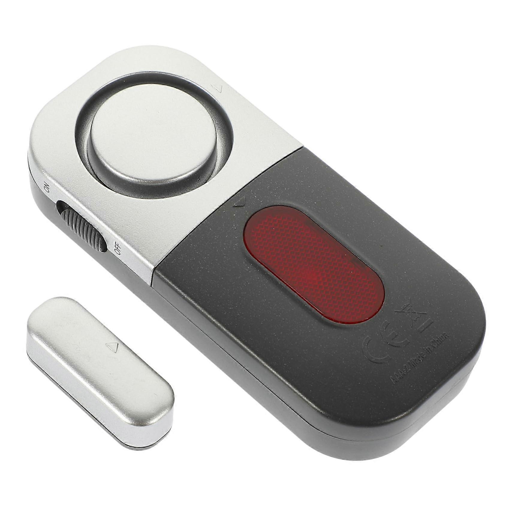 Door and Window Alarm with Loud Entry Alert, Easy Adhesive Mount Home Security Sensor  White