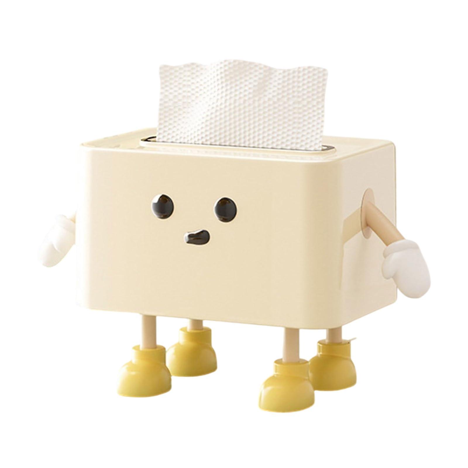 Automatic Lift Tissue Box Cover with Adjustable Height, Elegant Home Décor Tissue Dispenser