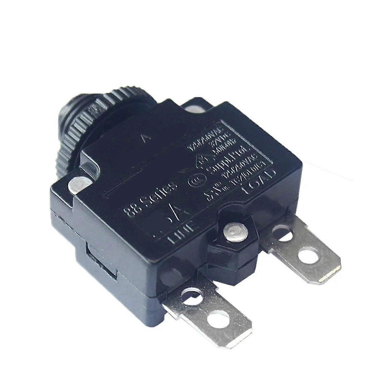 8A Thermal Circuit Breaker with Resettable Fuse Push Button Overload Protection for Electrical Equipment