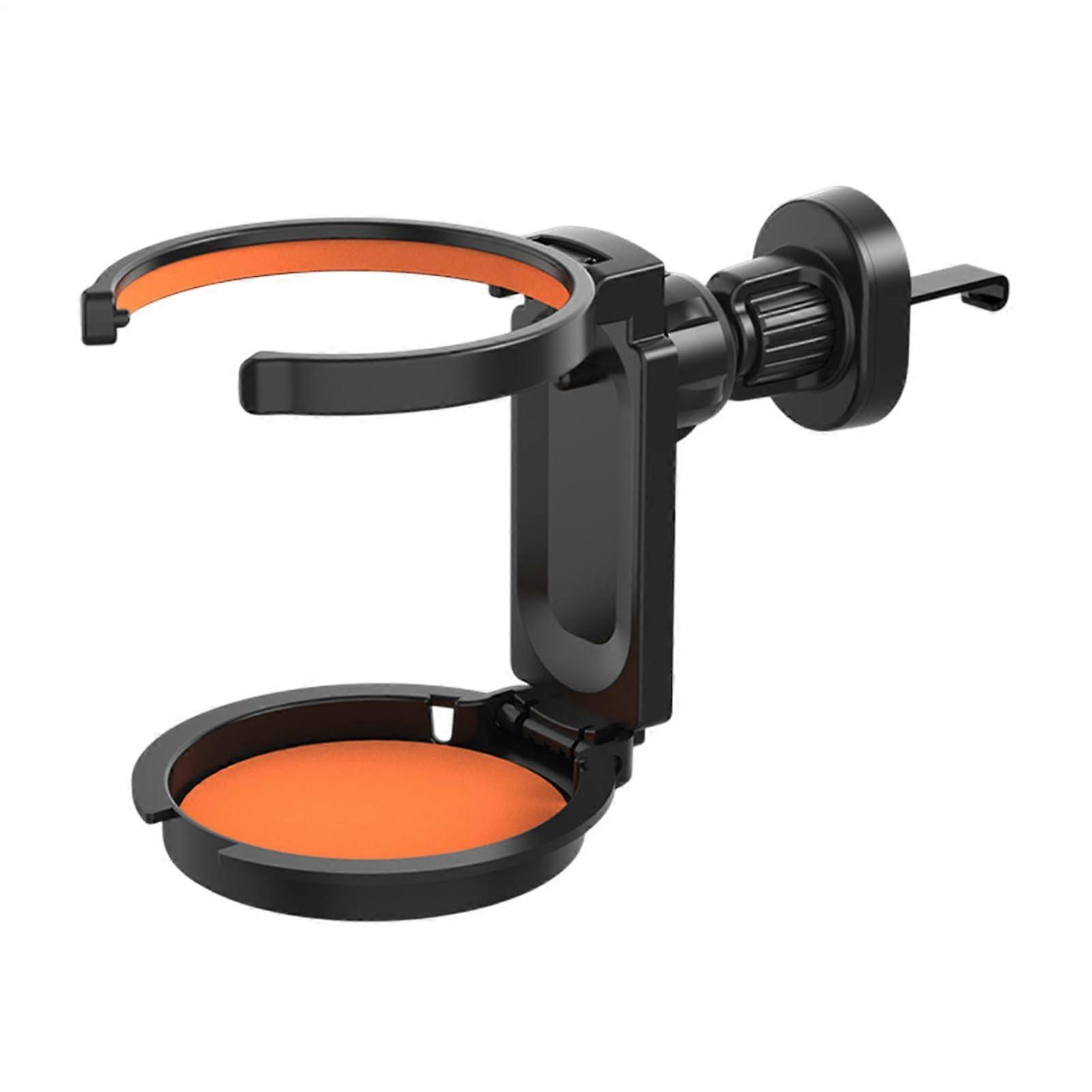 Magnetic Car Phone Mount with Foldable Vent Cup Holder for Beverage and Navigation