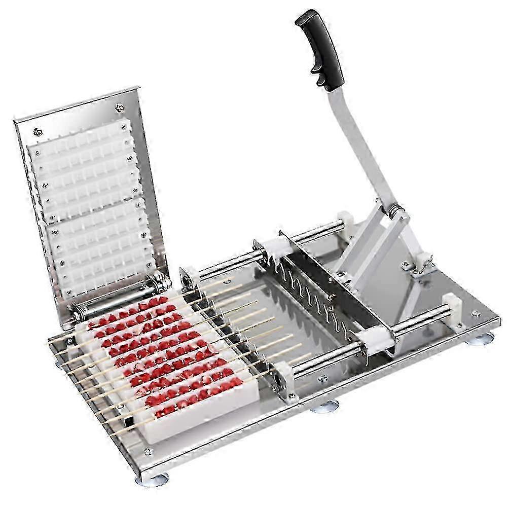 10 Holes Manual Mutton Kebab Machine for BBQ Parties