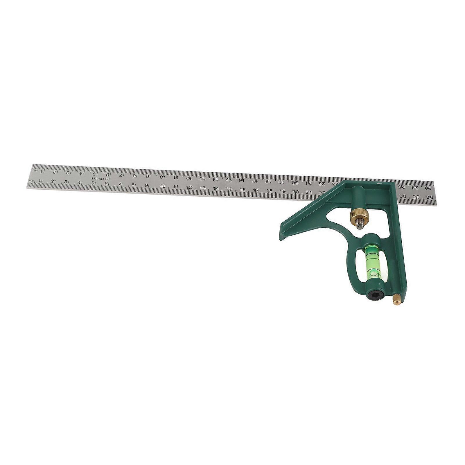 300mm 45/90 Degree Multifunctional Combination Angle Ruler with Spirit Level