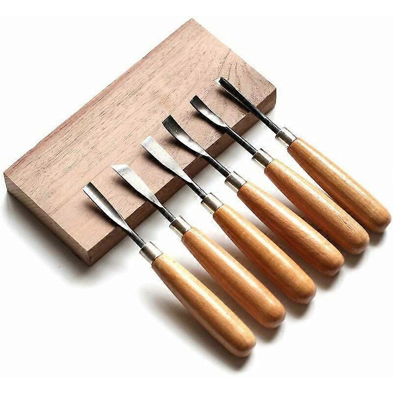 Chisel set, carving knife, carving tool, woodworking chisel, carving knife, 6-piece tool set