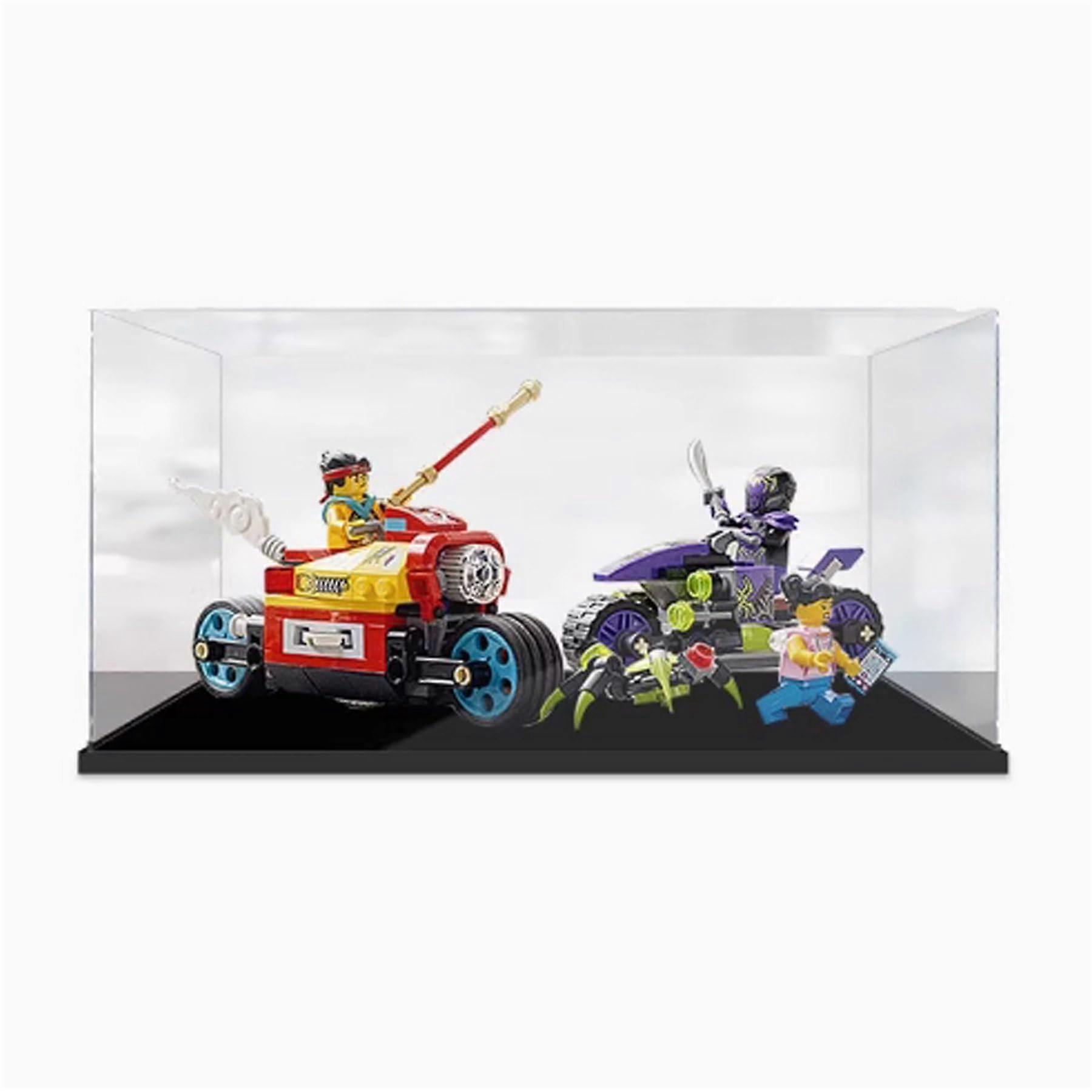 Dustproof Acrylic Display Case Compatible with  80018, Clear Showcase with Black Base 3mm