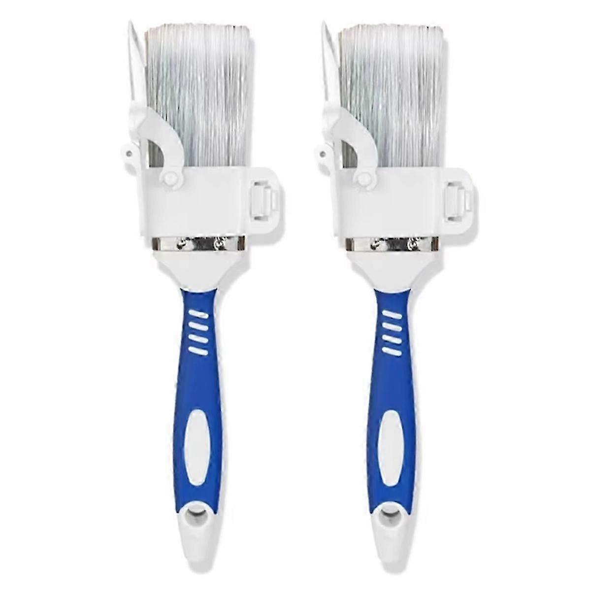 2pcs Comfortable Handle Edging Color Separation Brush