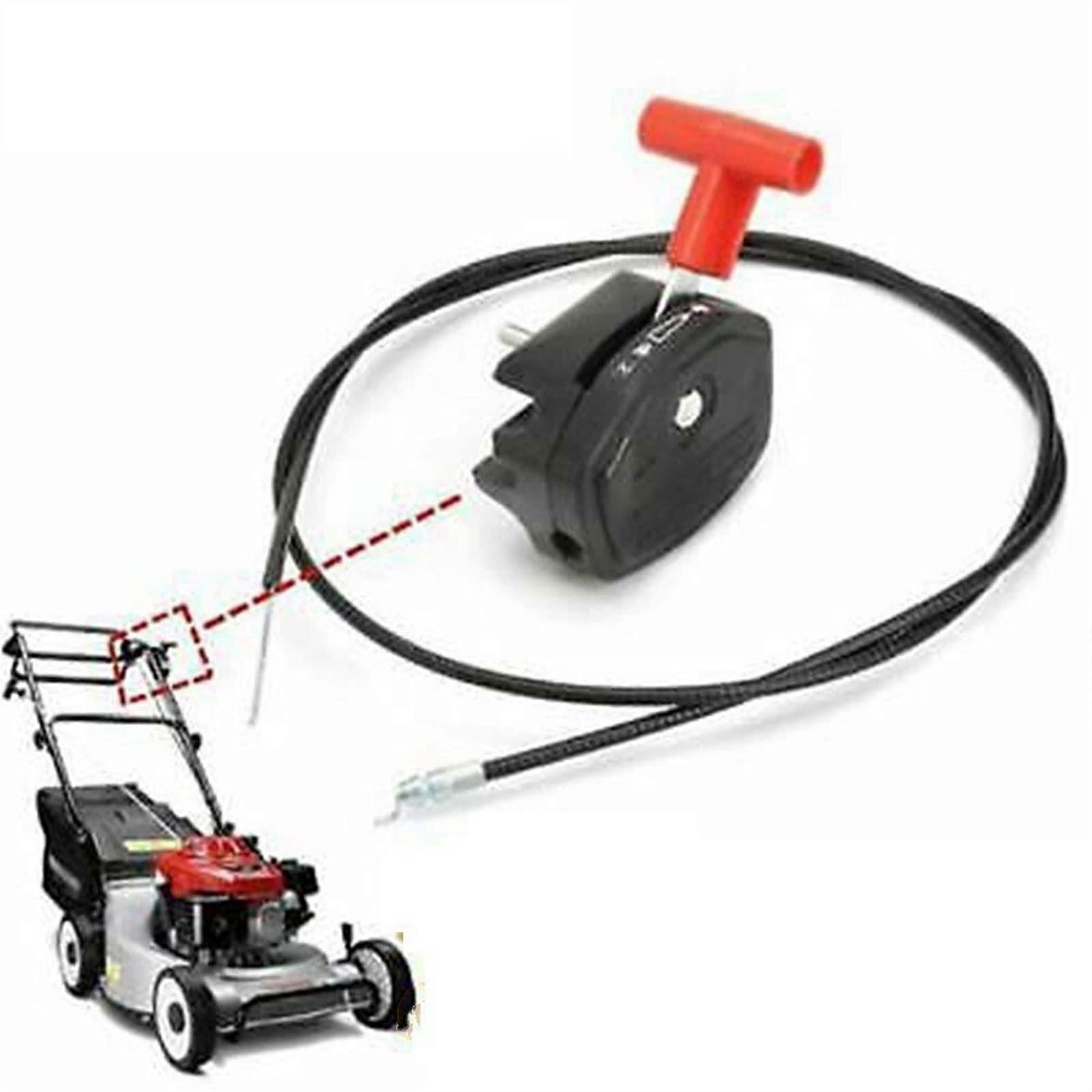 56 Inch Lawn Mower Throttle Cable with Control Handle for Precise Speed and Reliable Engine Start