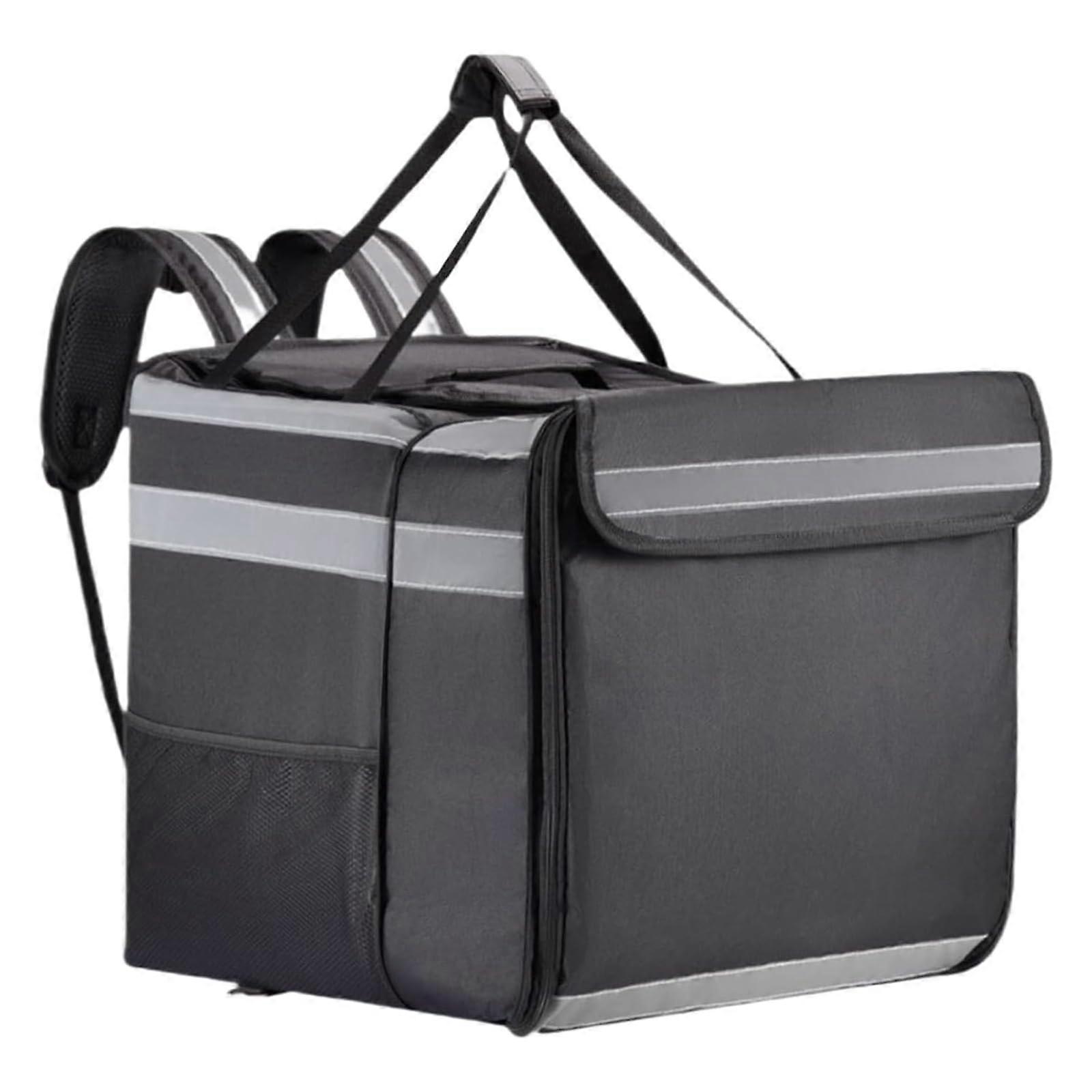 Extendable Insulated Pizza Delivery Backpack with Large Capacity and Adjustable Shoulder Straps