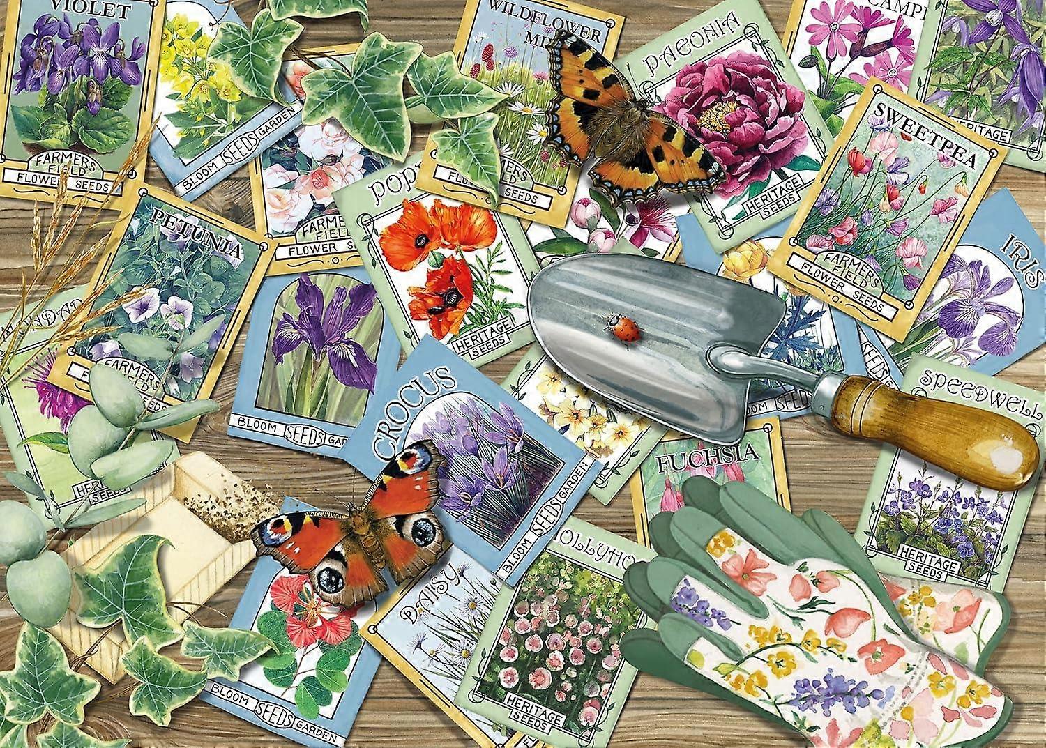 Otter House Flower Seed Packets Jigsaw Puzzle (1000 Pieces)