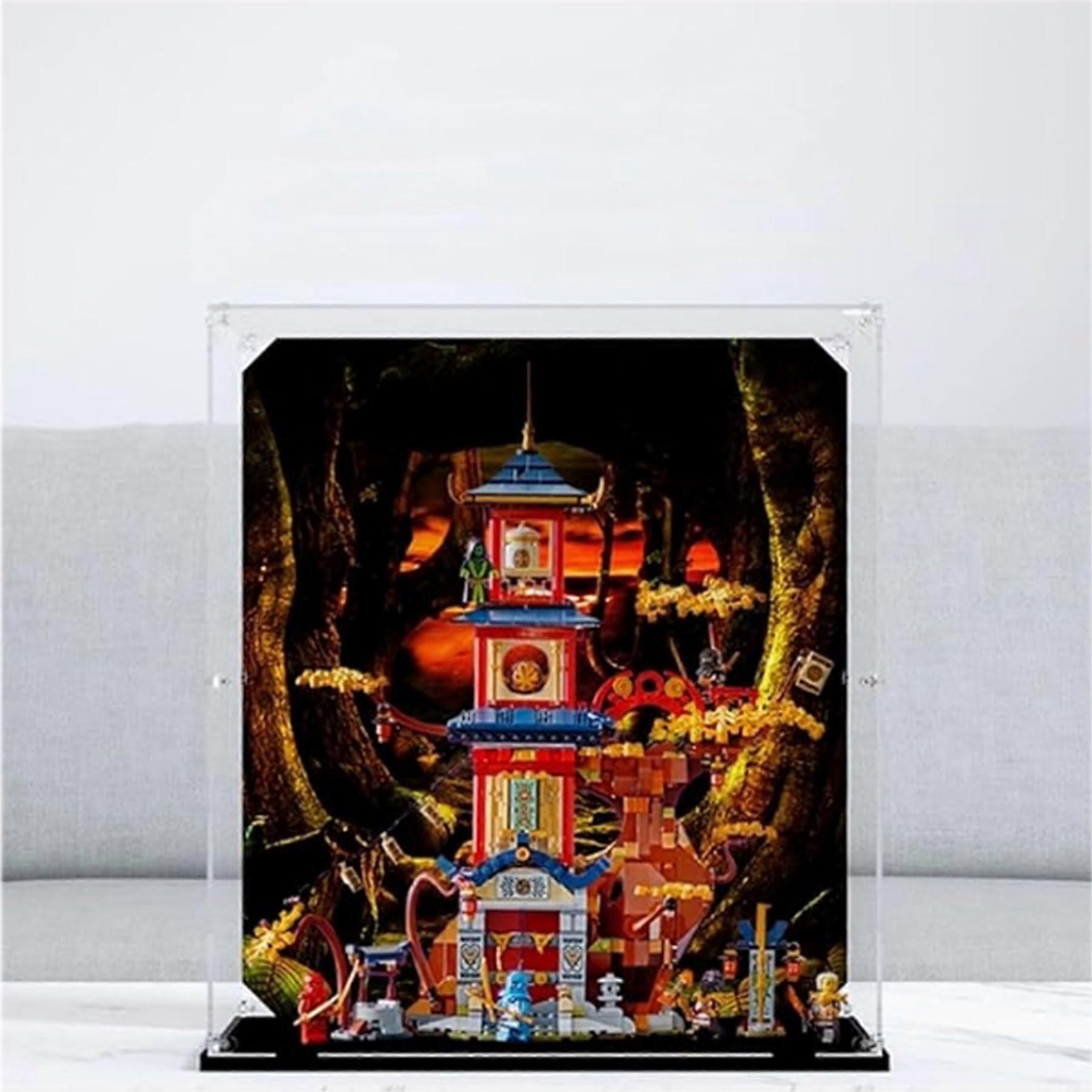 Acrylic Display Case with Black Base, Dustproof Protection and Clear Visibility for  71795