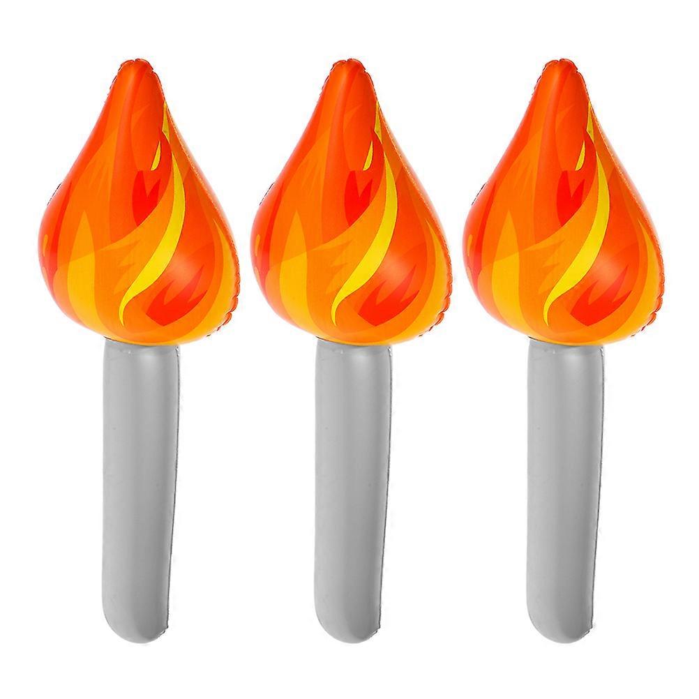Multi Color Inflatable Torch Toy for Performance 3Pcs Rubber Material