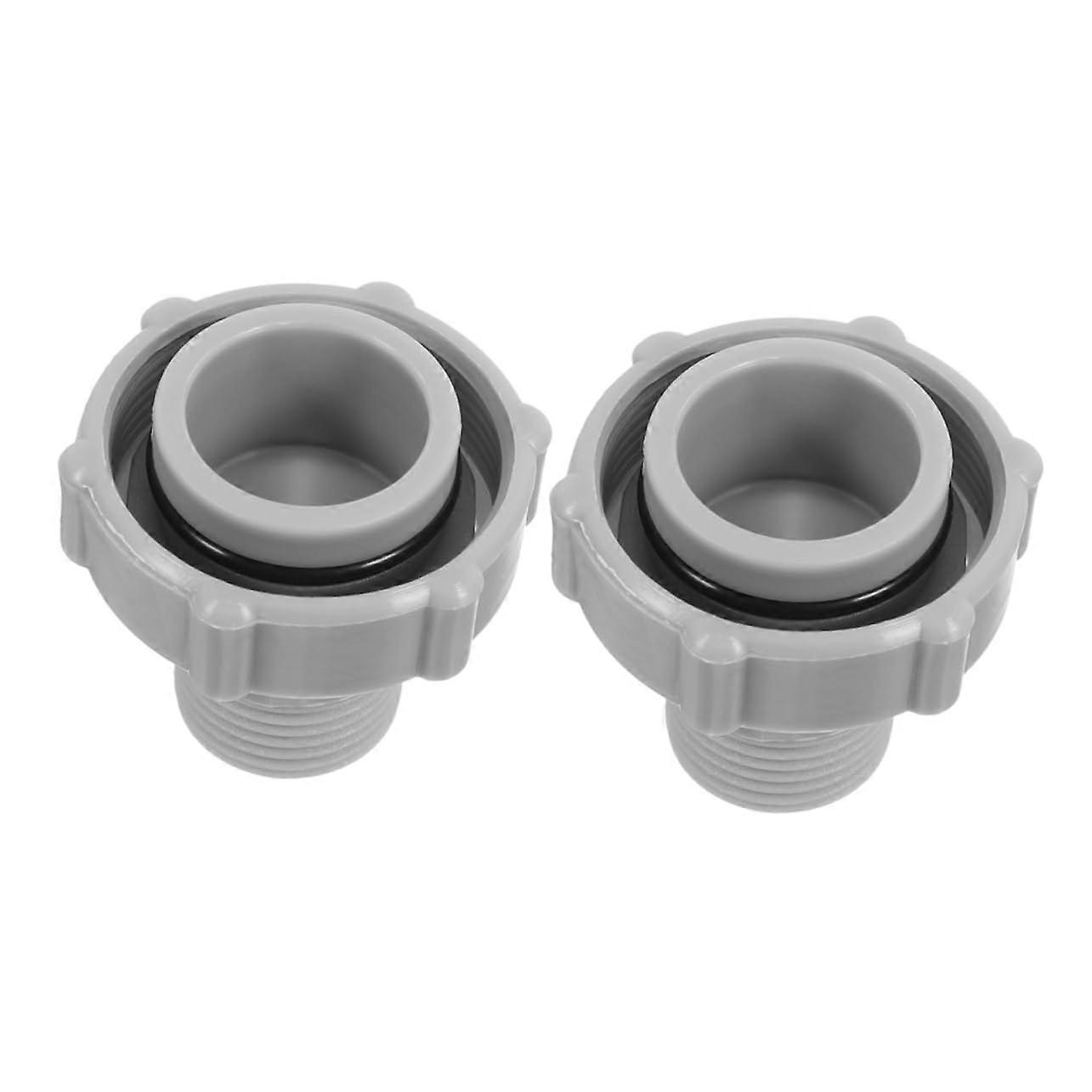 Pool Vacuum Hose Adapter Swimming Pool Hose Connector Leak Quick Install Wide Compatibility 2pcs