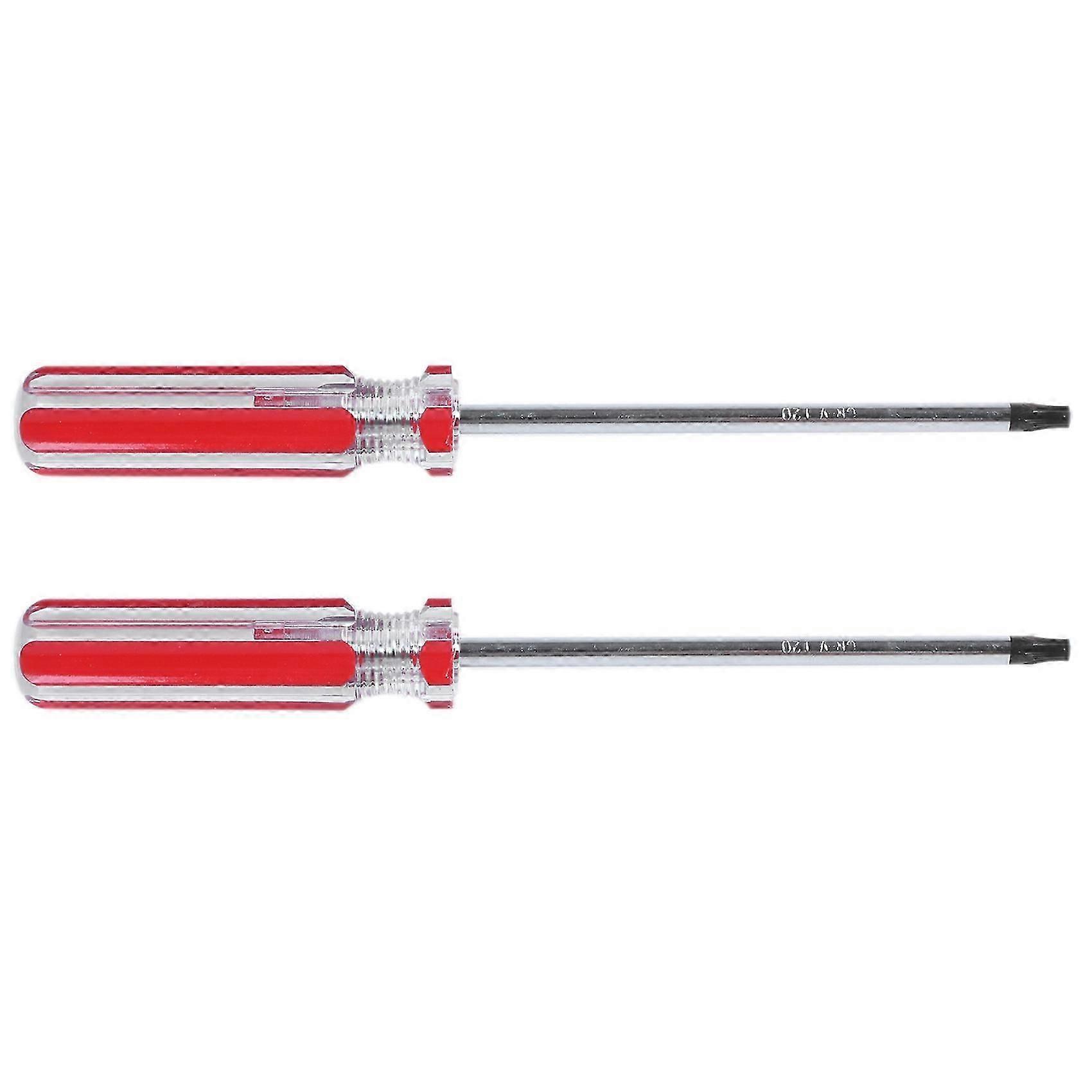 2X Plastic Handle T20 Security Torx Screwdriver Hand Tools