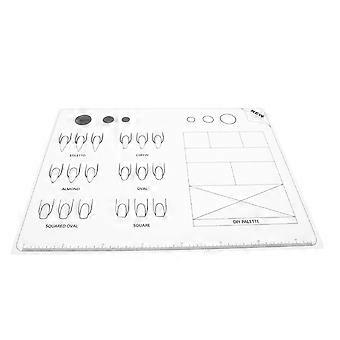 Acrylic Nail Training Mat Reusable Easy Clean Surface for Beginners and Professionals Practice