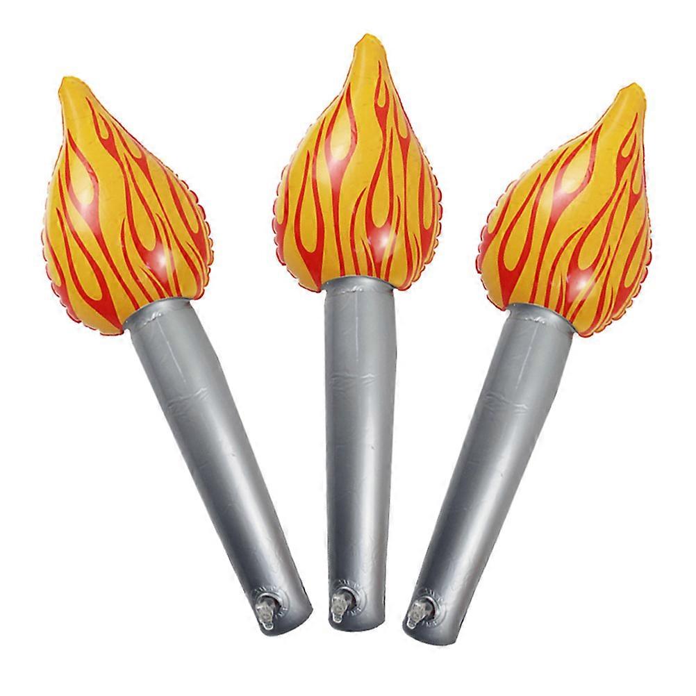 Inflatable Torch Balloon for Decoration 3Pcs PVC Performance Props