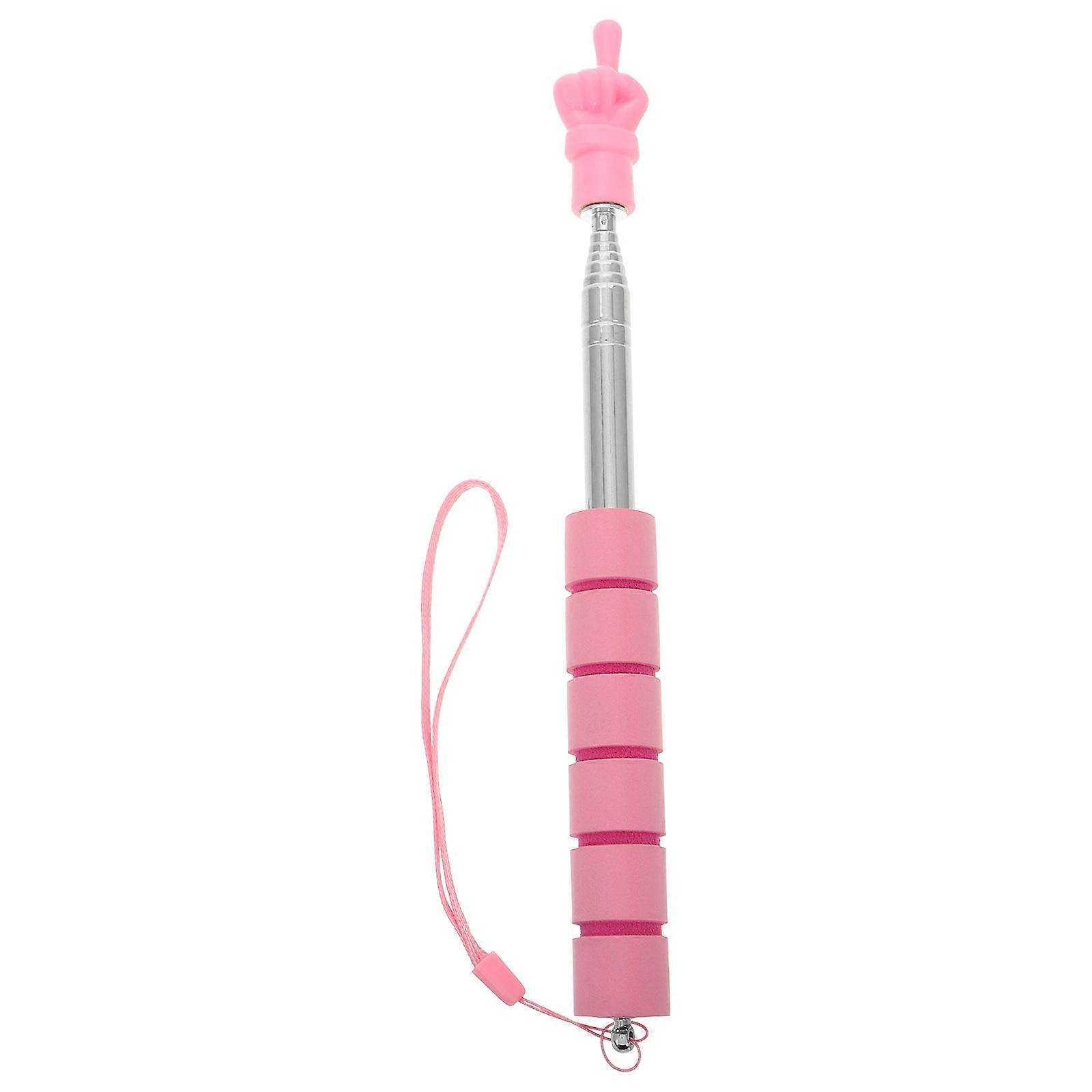 Pink Finger Pointer Stainless Steel Teacher Pointer Stick for Kids