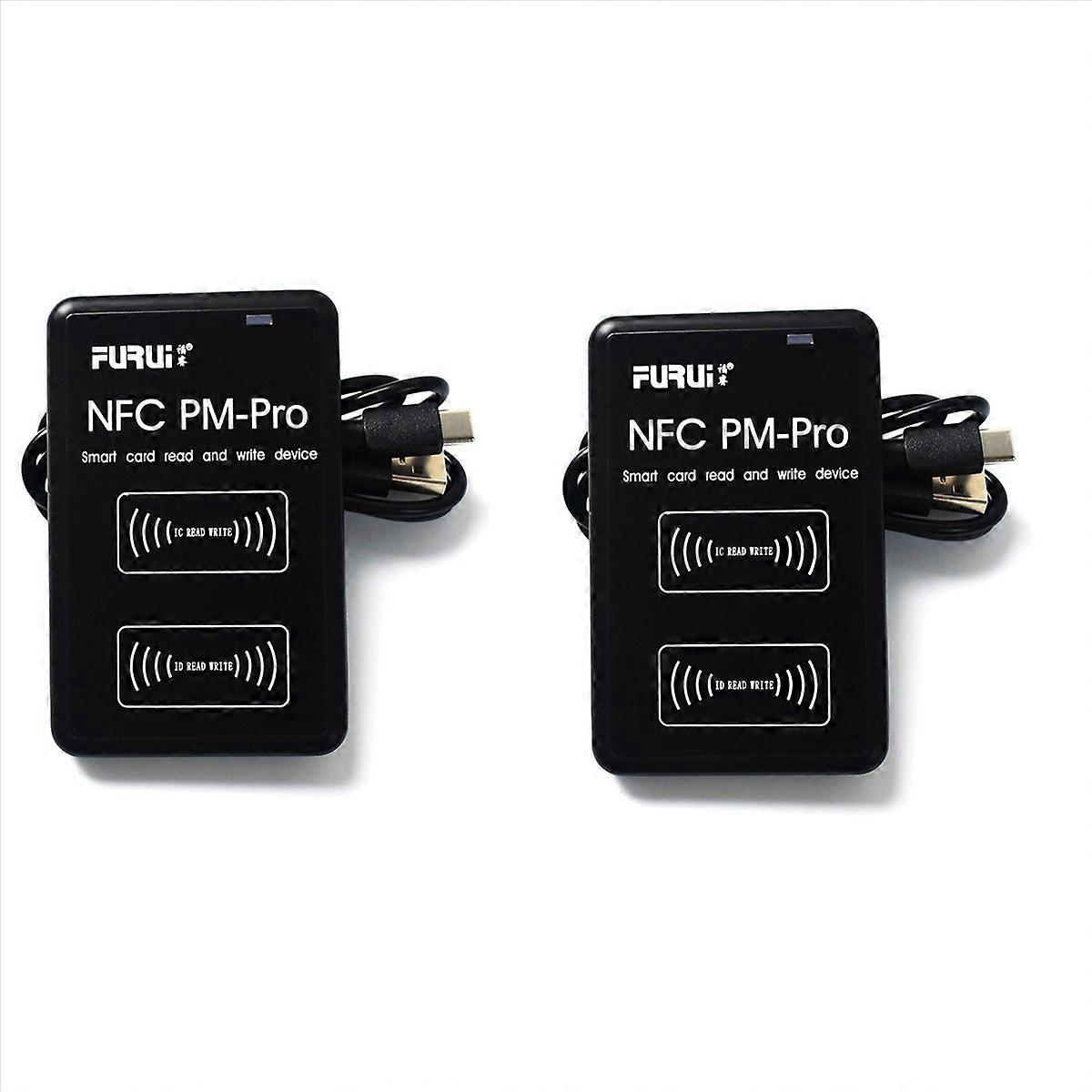 2X PM-Pro RFID IC/ID Copier Duplicator Fob NFC Reader Writer Encrypted Programmer USB UID Copy C