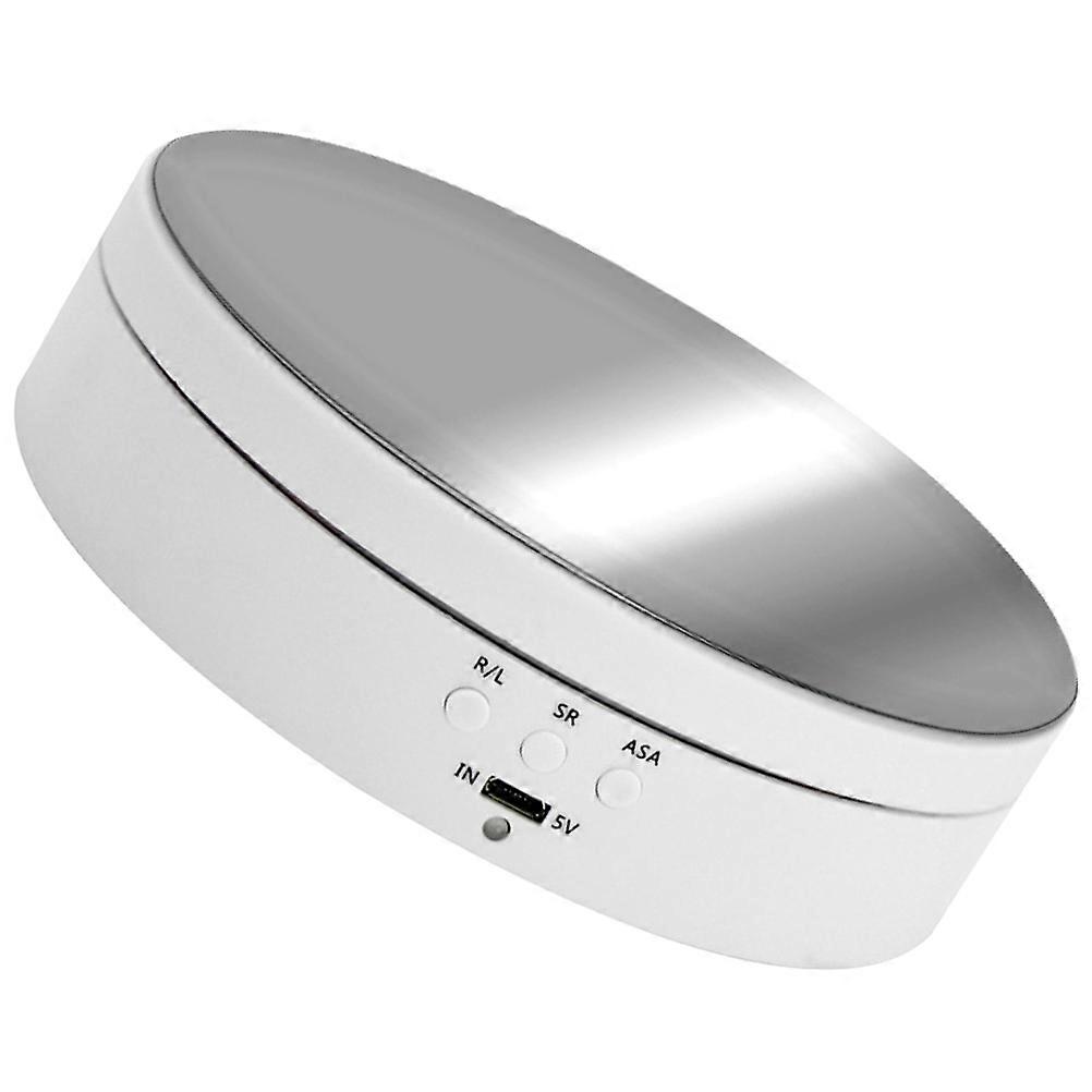 Rotating Display Stand for Jewelry Motorized Rotating Display Stand 2Pcs White