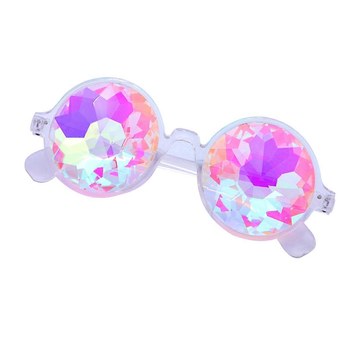 Diffraction Glasses Kaleidoscope Eyeglasses for Decoration Transparent Use