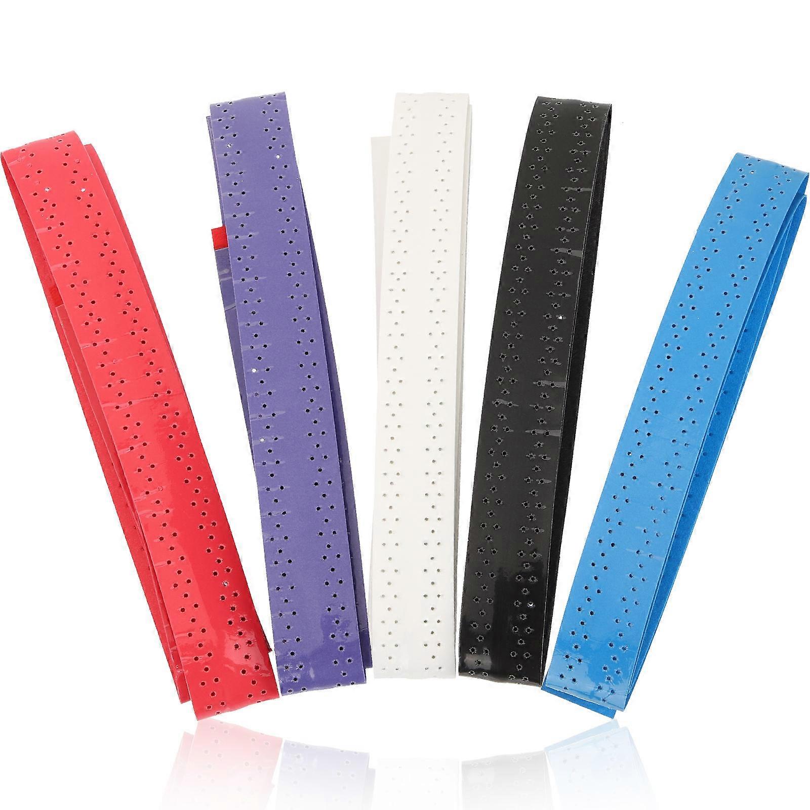 Griptejp för tennisracketar, halkfria grepptejper, 5-pack kit