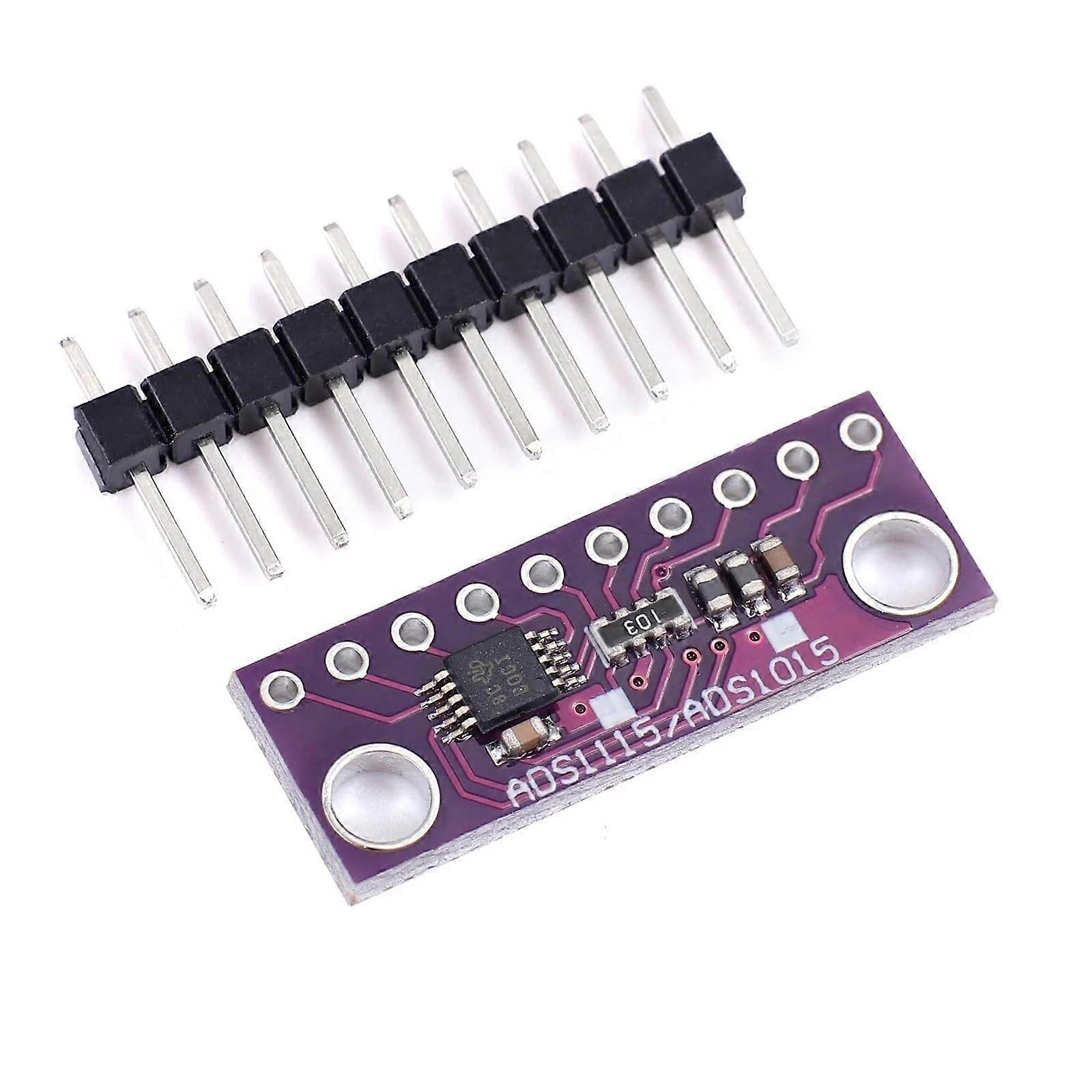ADS1115 I2C 16Bit ADC Module 4 Channel with Programmable Gain Amplifier for Raspberry Pi Purple