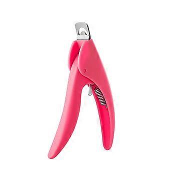 Stainless Steel Nail Clippers with Precise Sharp Cutting Edge and Adjustable Tension Spring for Fingernails and Toenails, Red