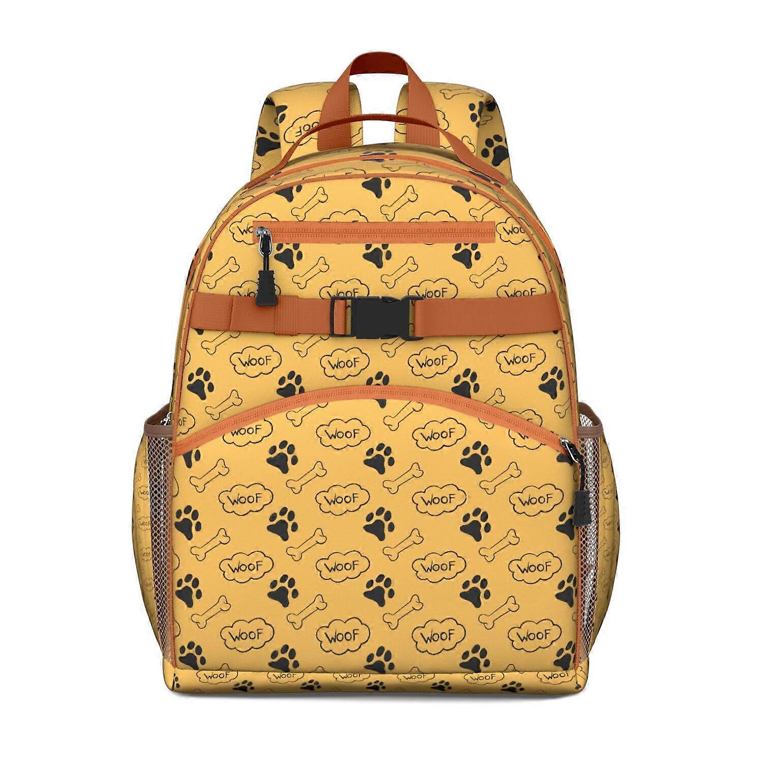 Geometric Dog Art Backpack - Ergonomic & Lightweight