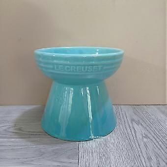 Le Creuset Cool Color Cerc Hundenapf mit Kippschutz und hohem Fuß, inklusive Schutzmatte