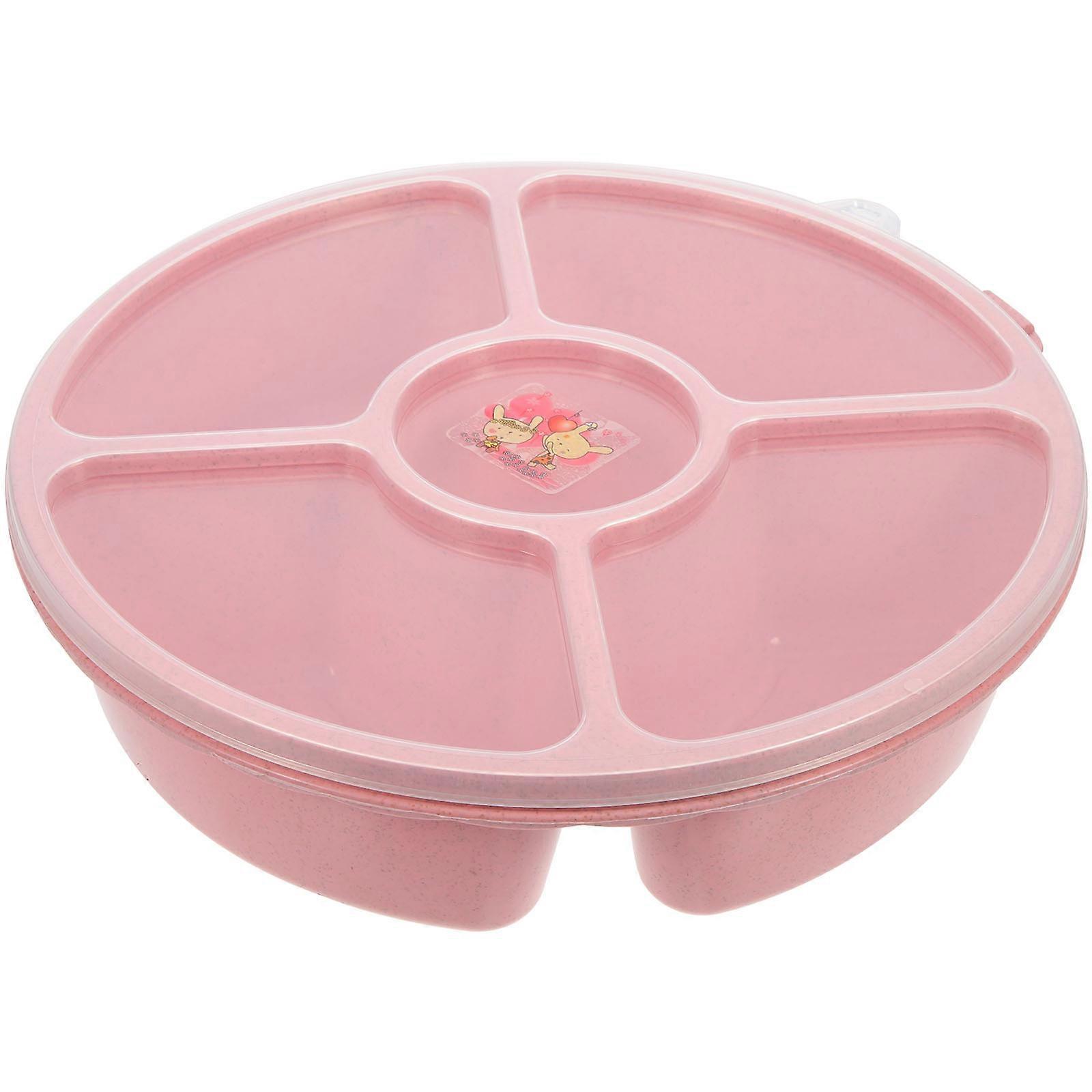 Zero Snack Storage Box Multi Sectional Snack Tray with Lid