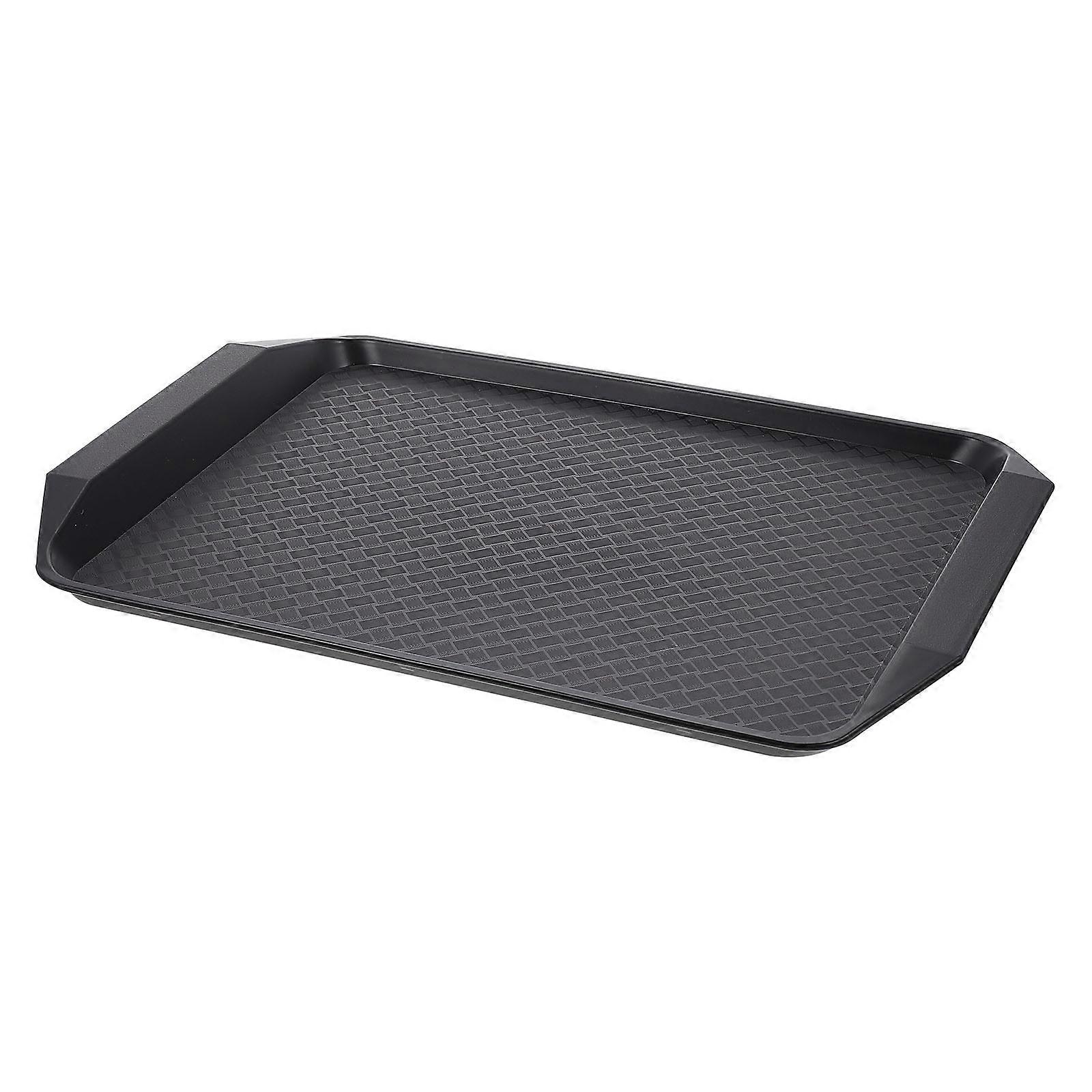Plastic Rectangular Snacks Tray Anti-Slip Serving Tray for Home Use