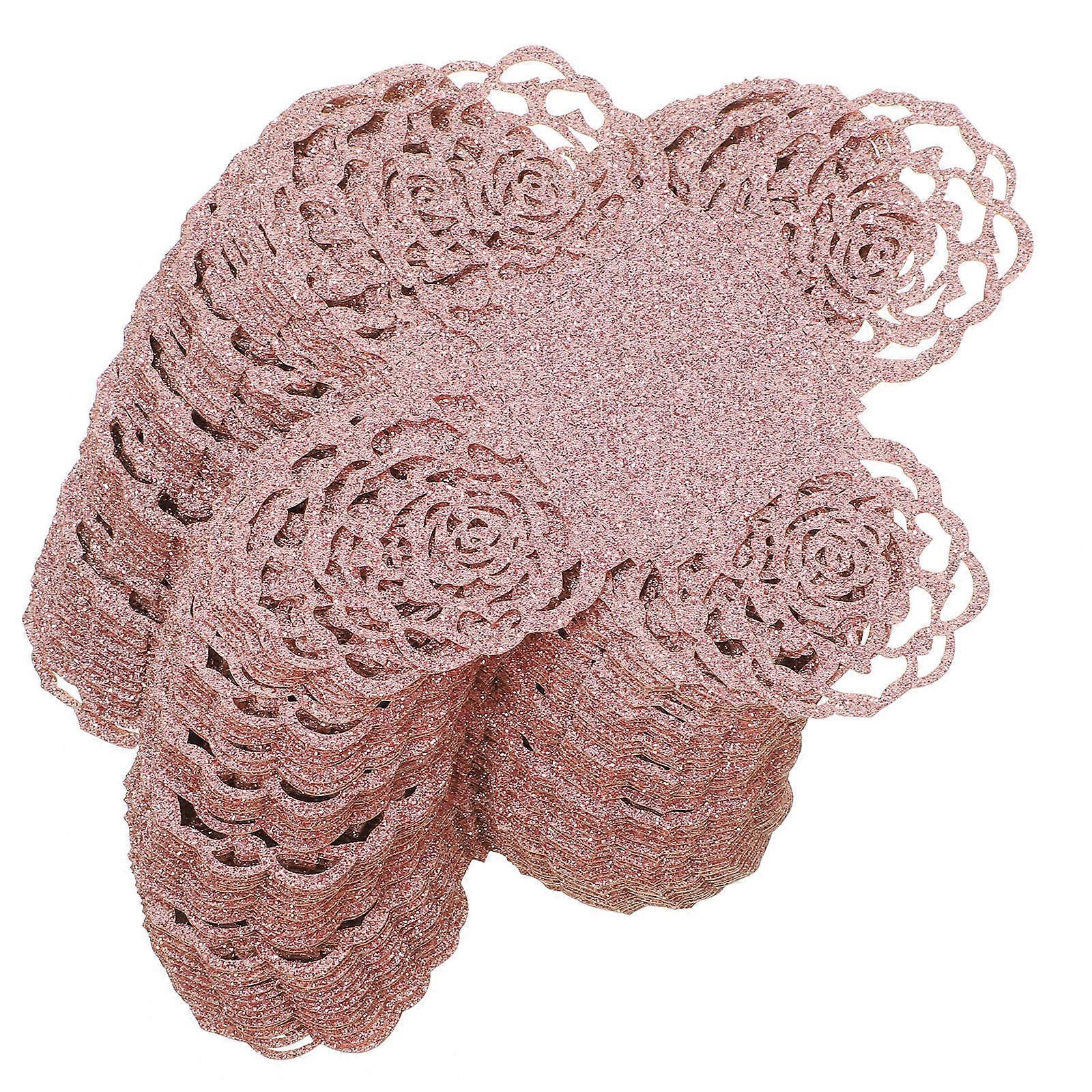 Paper Truffle Cups Chocolate Wrapper for Storage Use 200Pcs Pink Packaging