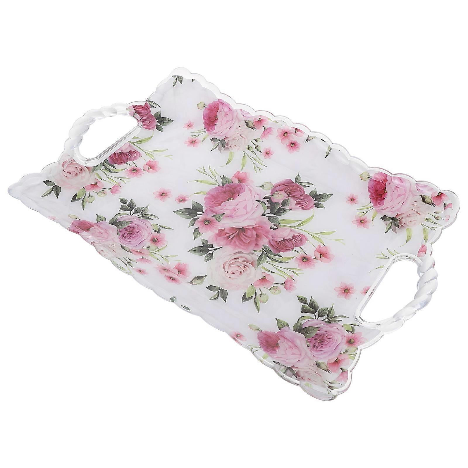 Dried Fruit Tray Serving Plate for Storage 2Pcs Assorted Color