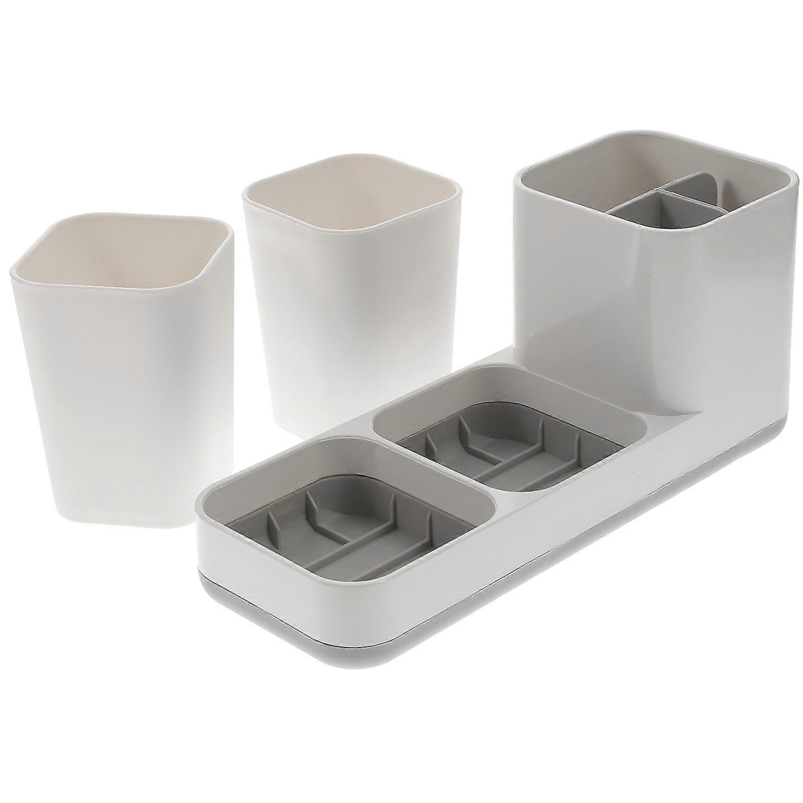Toothpaste Toothbrush Storage Rack Holder for Home 1Pcs ABS