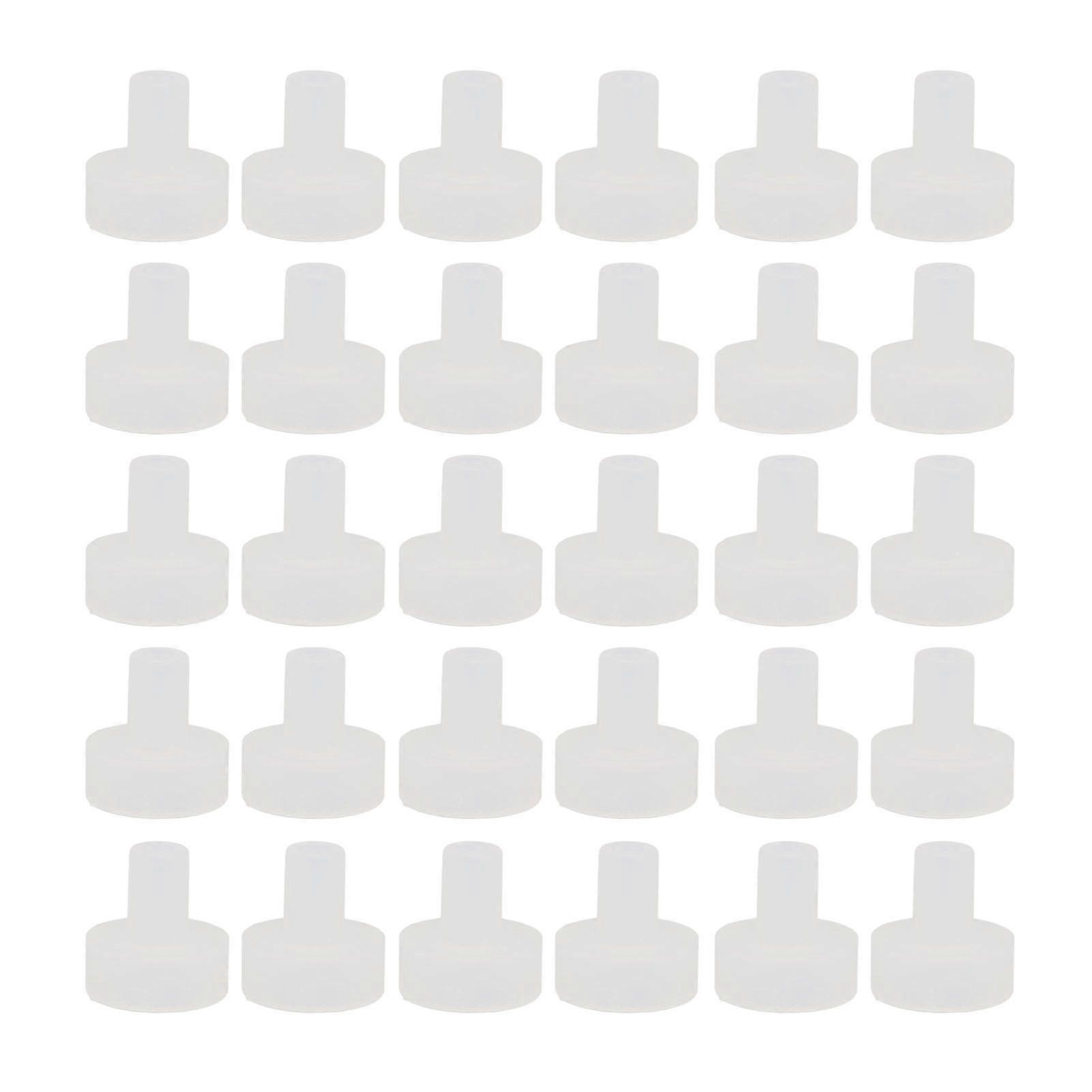 30pcs Hearing Amplifier Earplug Adaptor BTE Receiver Ear Tip Connector Replacement Accessory