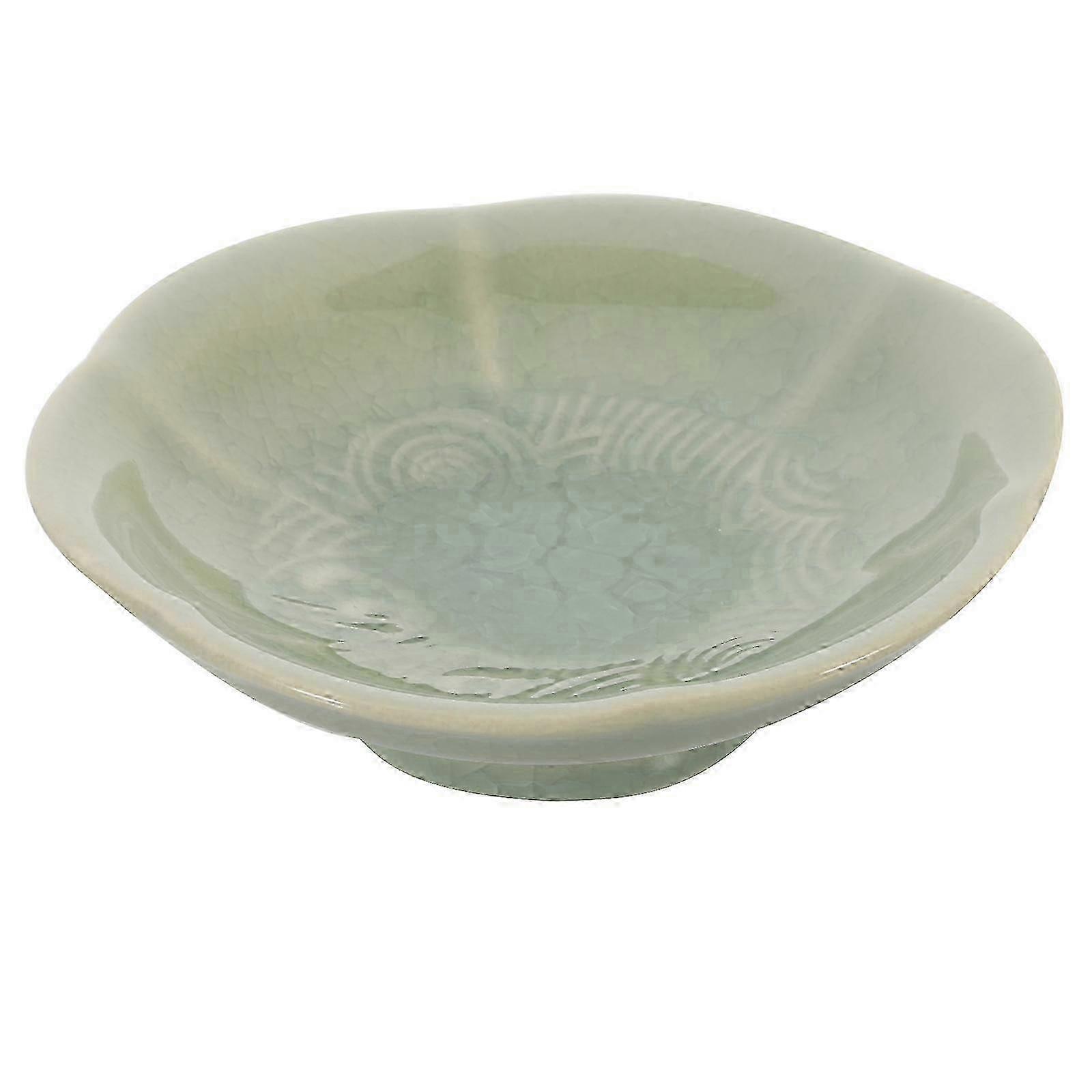 Ceramic Dessert Serving Plate compatible with Food Storage 4Pcs