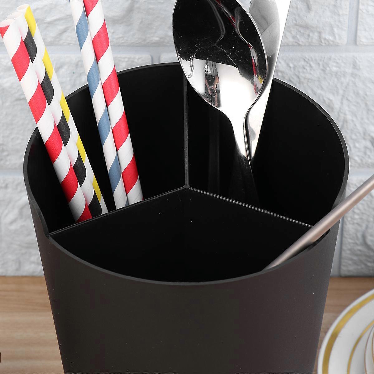 Kitchen Utensil Organizer Tableware Holder for Flatware Black